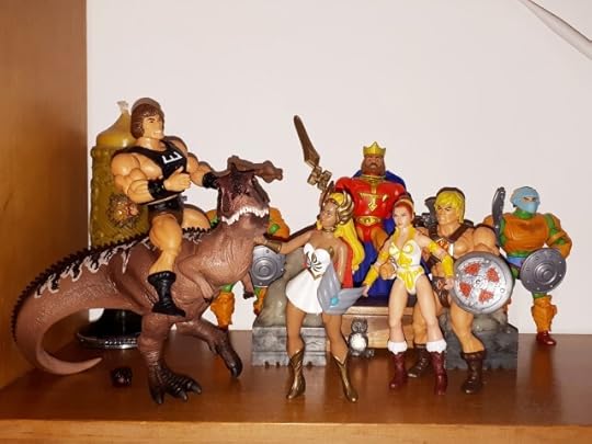 She-Ra strokes Giga, who has just pooped on the floor.
