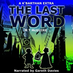 Graphic book cover with two old ladies silhouetted against a darkened street