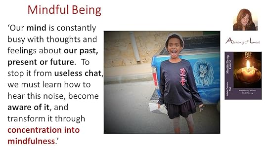 Mindful Being Course by Nataša Pantović Nuit quote about busy mind