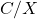C/X