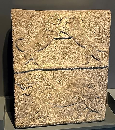 Caananite lion sculpture