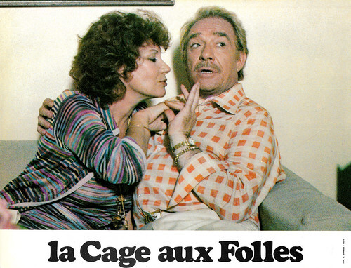 Ugo Tognazzi and Claire Maurier in La Cage aux Folles (1978)