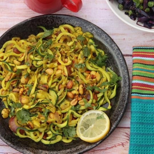 Lemon Sevai (with Zoodles) – Lemon Peanut Zucchini Noodles