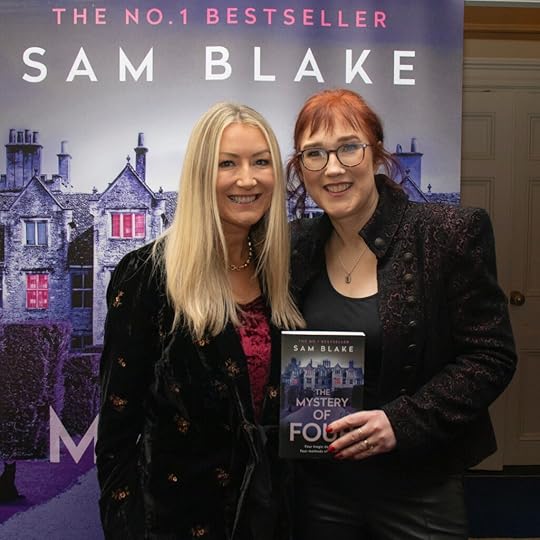 Andrea Hayes and Sam Blake at The Mystery of Four Launch, Royal St George Yacht Club Jan 10 2023
