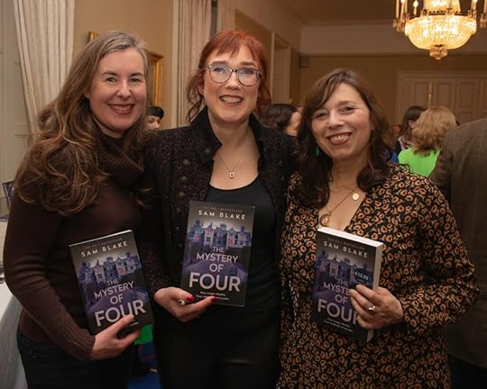 Authors Karen Perry, Sam Blake and Anya Bergman at The Mystery of Four Launch, Royal St George Yacht Club Jan 10 2023