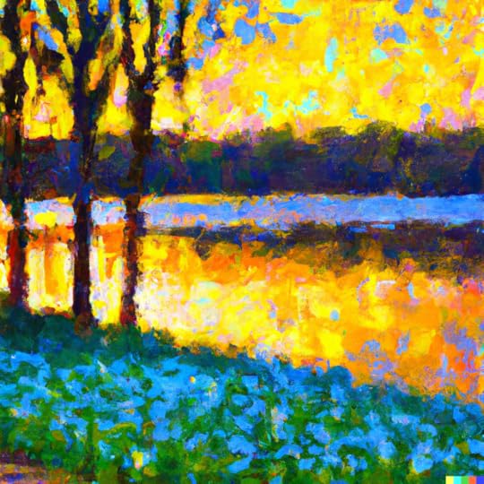A Postimpressionism oil painting of a marvelous Wednesday morning created using DALLE