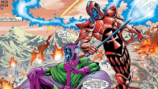 Kang and his variant, the Scarlet Centurion, part of exploring who is Kang the Conqueror and his comic book history