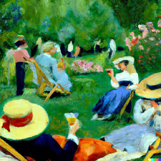 A Renoir oil painting of the perfect Thursday afternoon created using DALLE