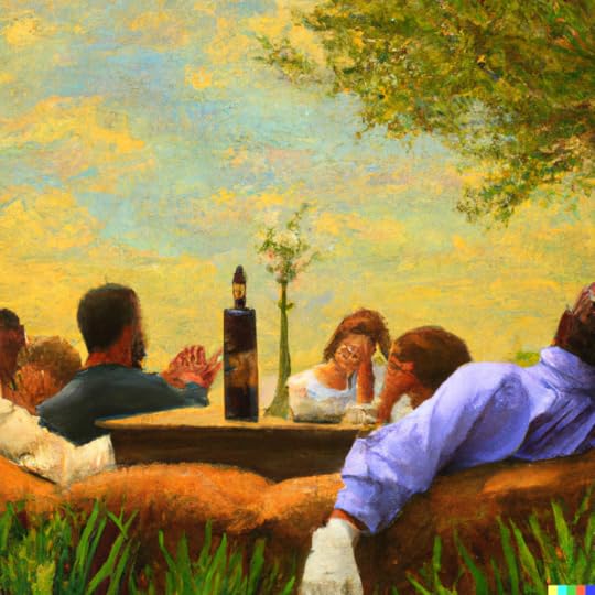 A Renoir oil painting of the perfect Thursday afternoon created using DALLE