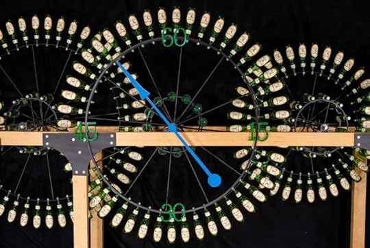 Passing Time: A Clock Made from Beer Bottles