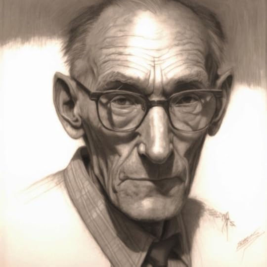 Pencil sketch of William S. Burroughs