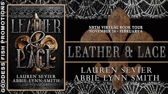 Goddess Fish book tour banner for Leather & Lace