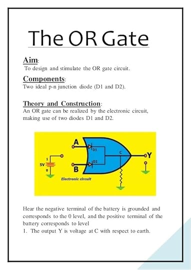 CBSE Class 12 Physics Investigatory Project On Logic Gates