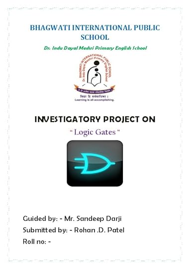 C.b.s.e. Class 12 Physics Project On Logic Gates [PDF|TXT]