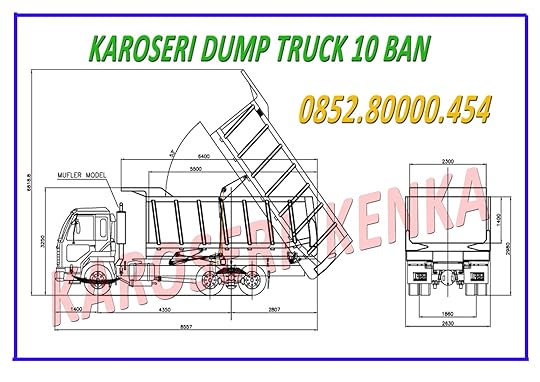 dimensi ukuran dump truck all type karoseri kenka