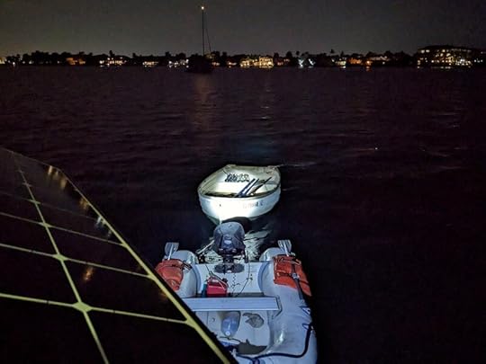 Tursiops, our new Fatty Knees 8, after being towed home
