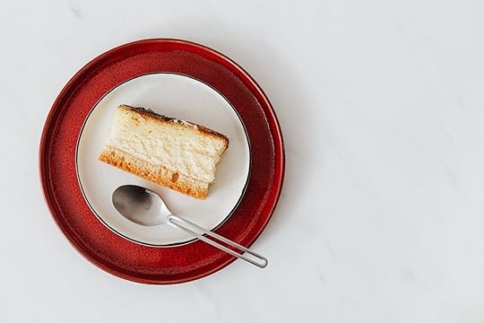 piece of cheesecake on a plate