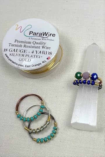 ParaWire and handmade stacking wire rings