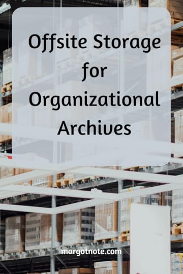 Offsite Storage for Organizational Archives