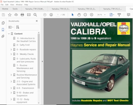 OPEL CALIBRA repair guide step-by-step manuals and.
