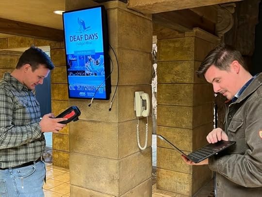 IT troubleshooting devices in the Main Hall at the Creation Museum