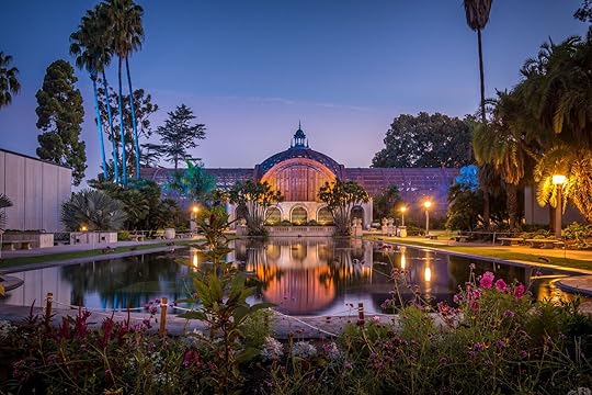 san diego parks - balboa at sunset