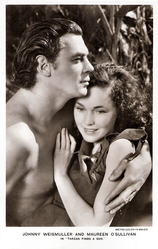 Johnny Weissmuller and Maureen O'Sullivan in Tarzan Finds A Son! (1939)