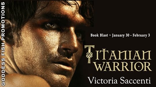 Goddess Fish book tour banner for Titanian Warrior