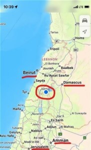 A geographer's daughter has a map on her phone