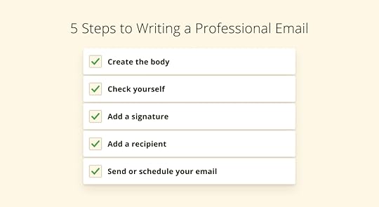 Steps to writing a professional email