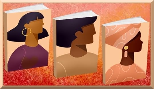 Illustration of three books with an African American person on each book cover