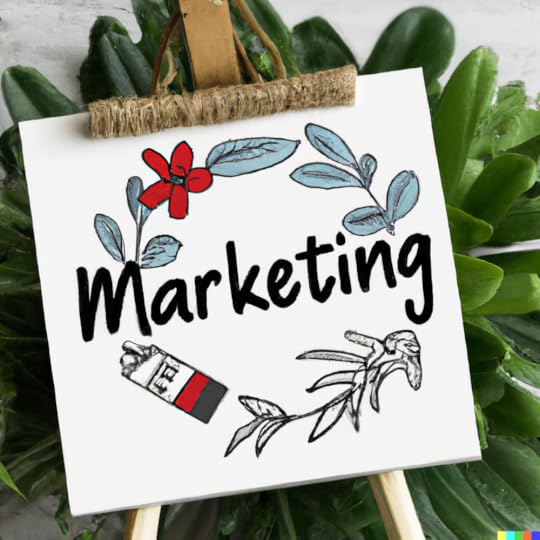 A Botanical Illustration of Marketing created using DALLE