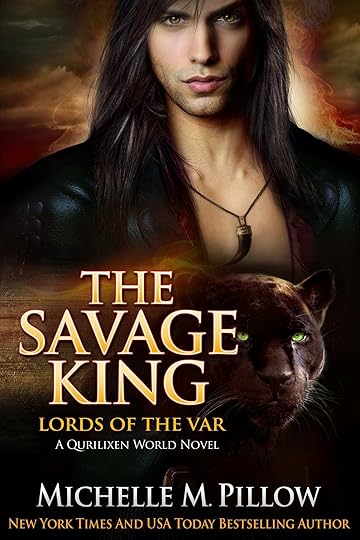 The Savage King Book Cover for the cat shifter romance Lords of the Var