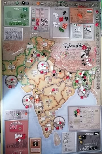 Gandhi board set up before first turn