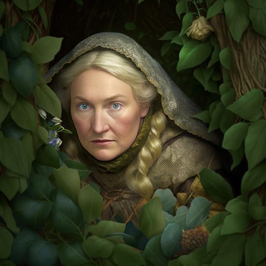 halla hides in bush