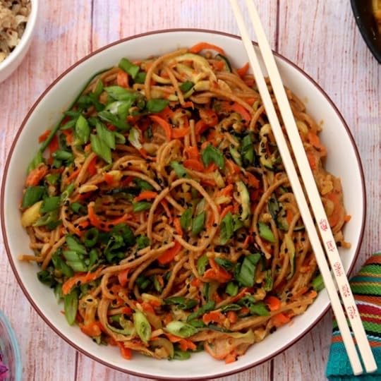 Noodles in Scallion and Red Chili Oil