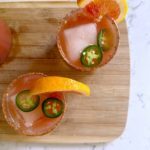 spicy blood orange margarita mocktail