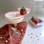 white chocolate martini mocktail blogilates non-alcoholic drink valentine's day