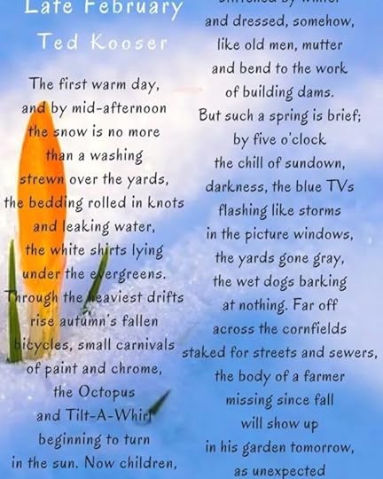 Late February by Ted Kooser