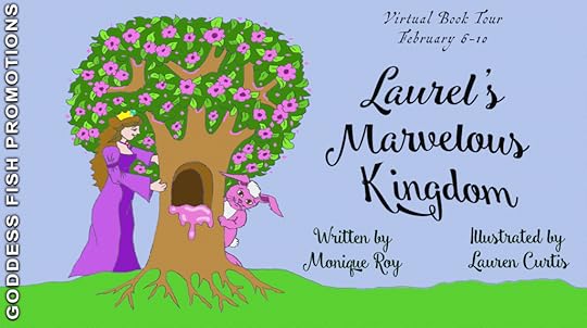 Goddess Fish book tour banner for Laurel's Marvelous Kingdom