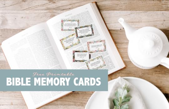 Pretty Bible Memory Card
