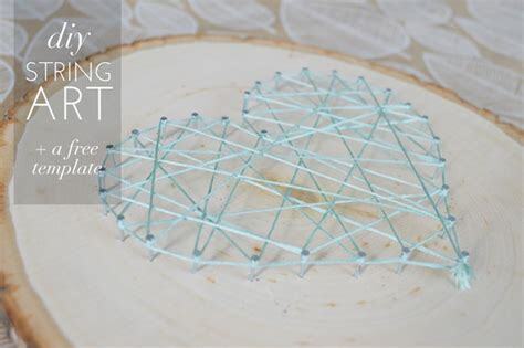 Diy heart string art · 1. diy heart string art on wood with a free template momadvice
