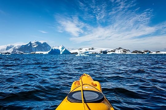 kayak on waters around antarctica