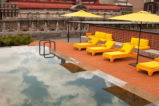 Pool at Downtown hotel one of the best hotels in Mexico City