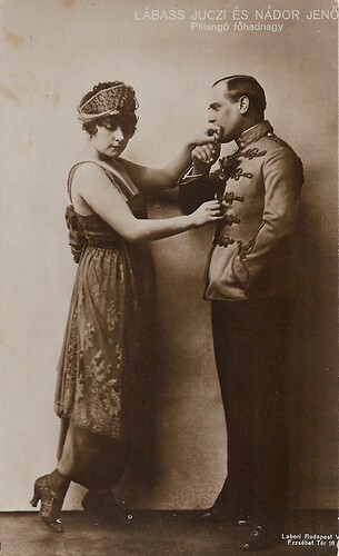 Juczi Labass and Jenö Nádor in Pillangó főhadnagy