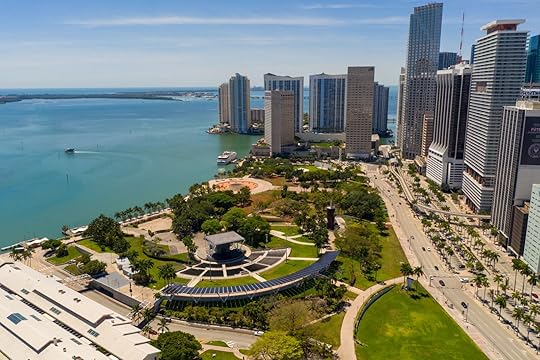 parks in miami florida - bayfront park aerial