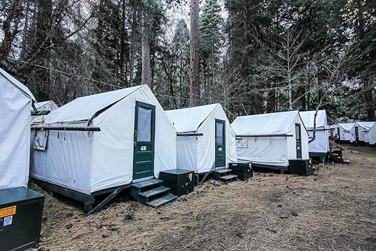 camp curry tents, near two yosemite restaurants and a summer pool