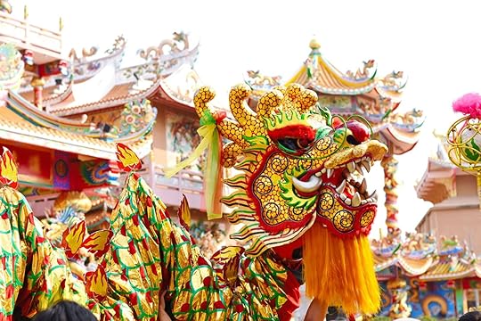 Chinese new year in bangkok - lion costume