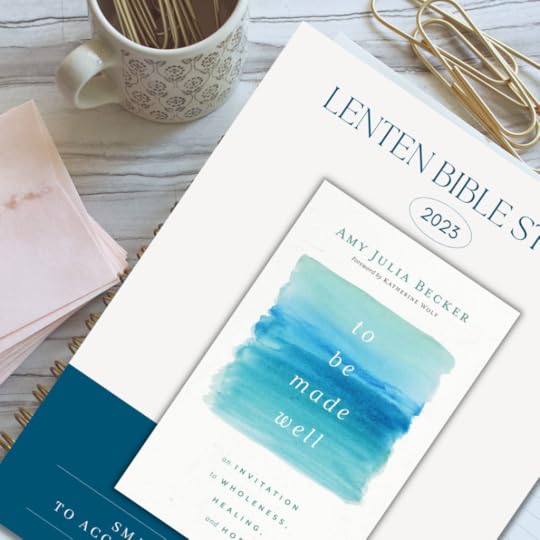 photo of the Lenten Bible Study small group series on a white wooden table