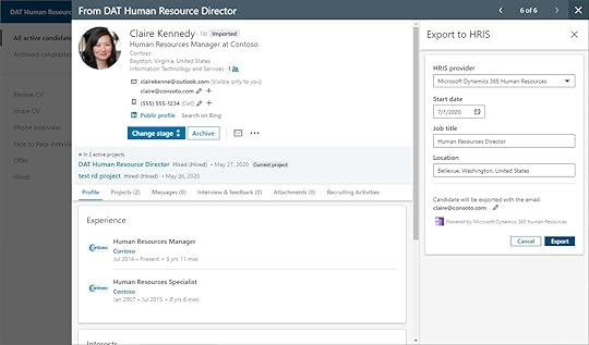 Integrate with LinkedIn Talent Hub Human Resources